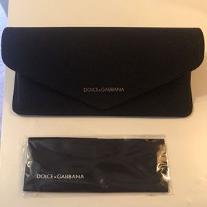 - Authentic Brand New Dolce & Gabbana eyeglass Case with Red Roses Box and cle